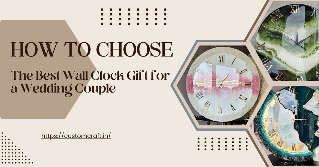 Wall clock gift for wedding couple