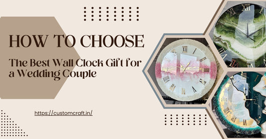 Wall clock gift for wedding couple