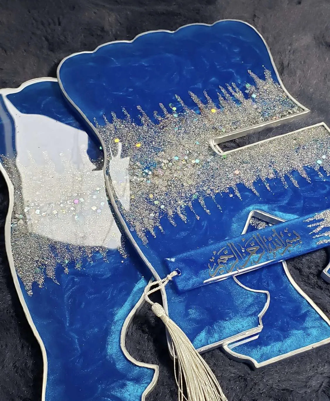 Blue Resin Book Holder Resin (Rehal)