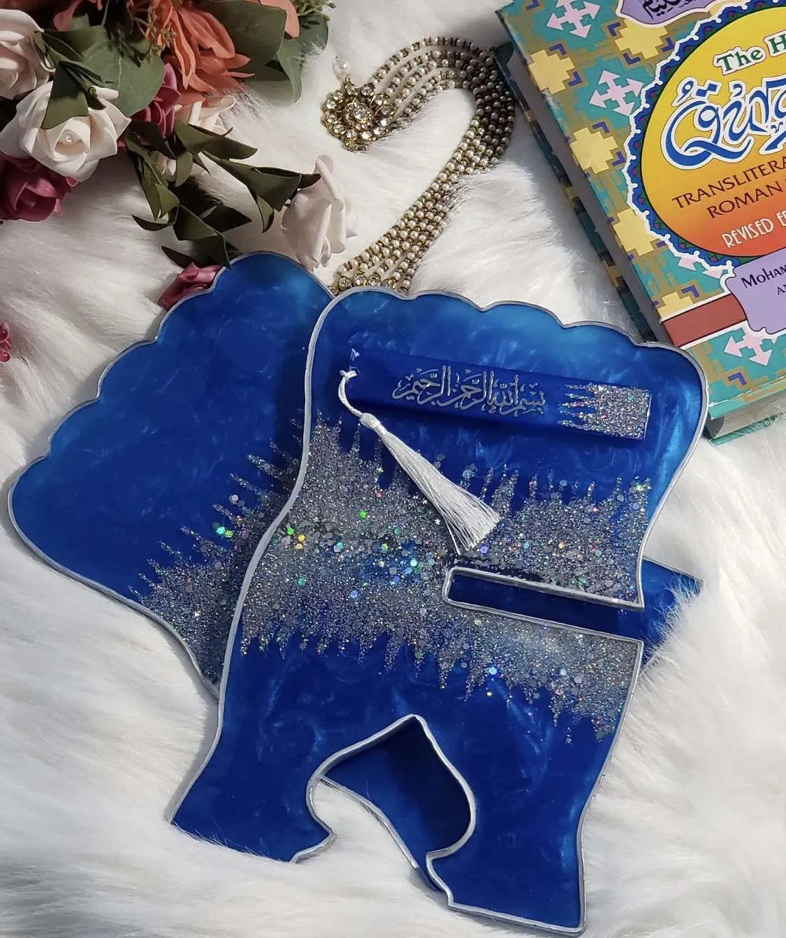 Blue Resin Book Holder Resin (Rehal)