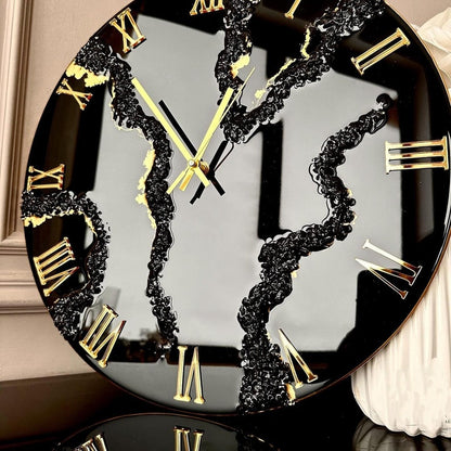 Black Beauty wall Art In the House Resin Wall Clock