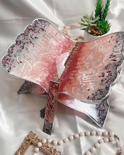 Translucent Blush Pink Book Holder Resin (Rehal)