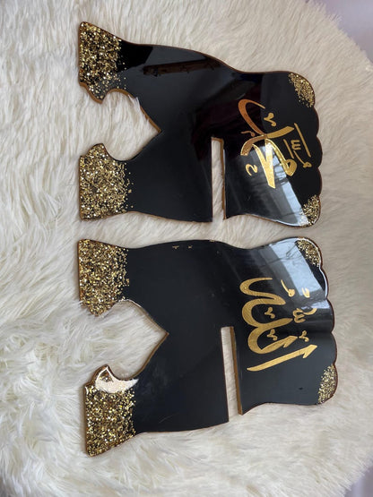 Black Resin Book Holder Resin (Rehal)