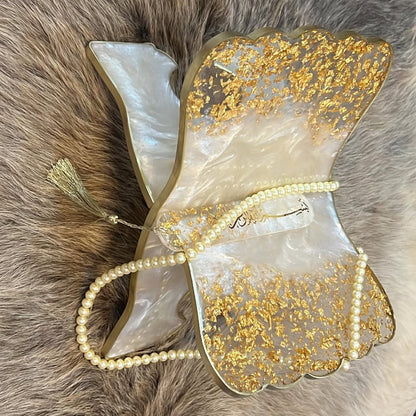 White and Gold Quran Book Holder Resin (Rehal)