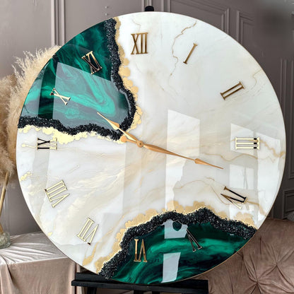 MSU Green Artpiece In the House Resin Wall Clock