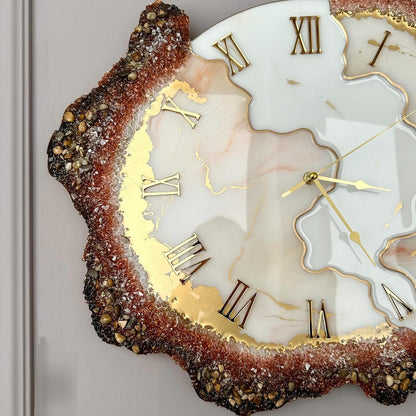 Something Very Special Feather The luxury Resinart Resin Wall Clock