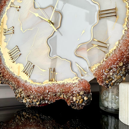 Something Very Special Feather The luxury Resinart Resin Wall Clock