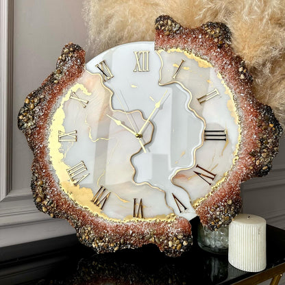 Something Very Special Feather The luxury Resinart Resin Wall Clock